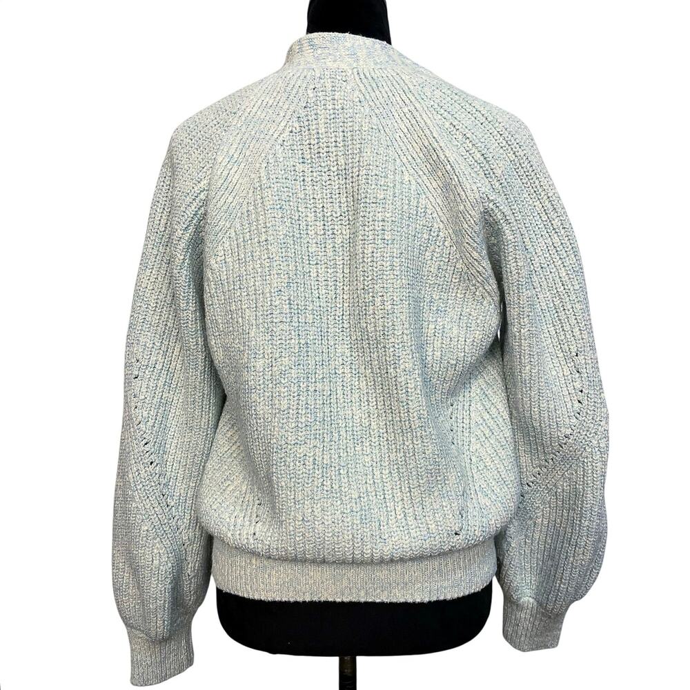 NWT - IRO Paris Dorrin Blue-Green Cotton Sweater - Picture 2 of 7